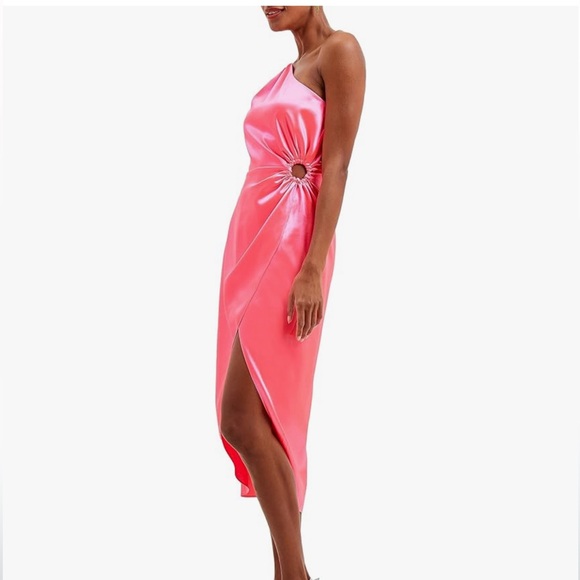 French Connection Adaline satin midi cocktail and party dress - Picture 1 of 8